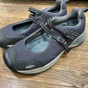 KEEN Mary Janes Women's Size 10.5 / EU 41 Black and Grey Fabric Comfort Shoes
